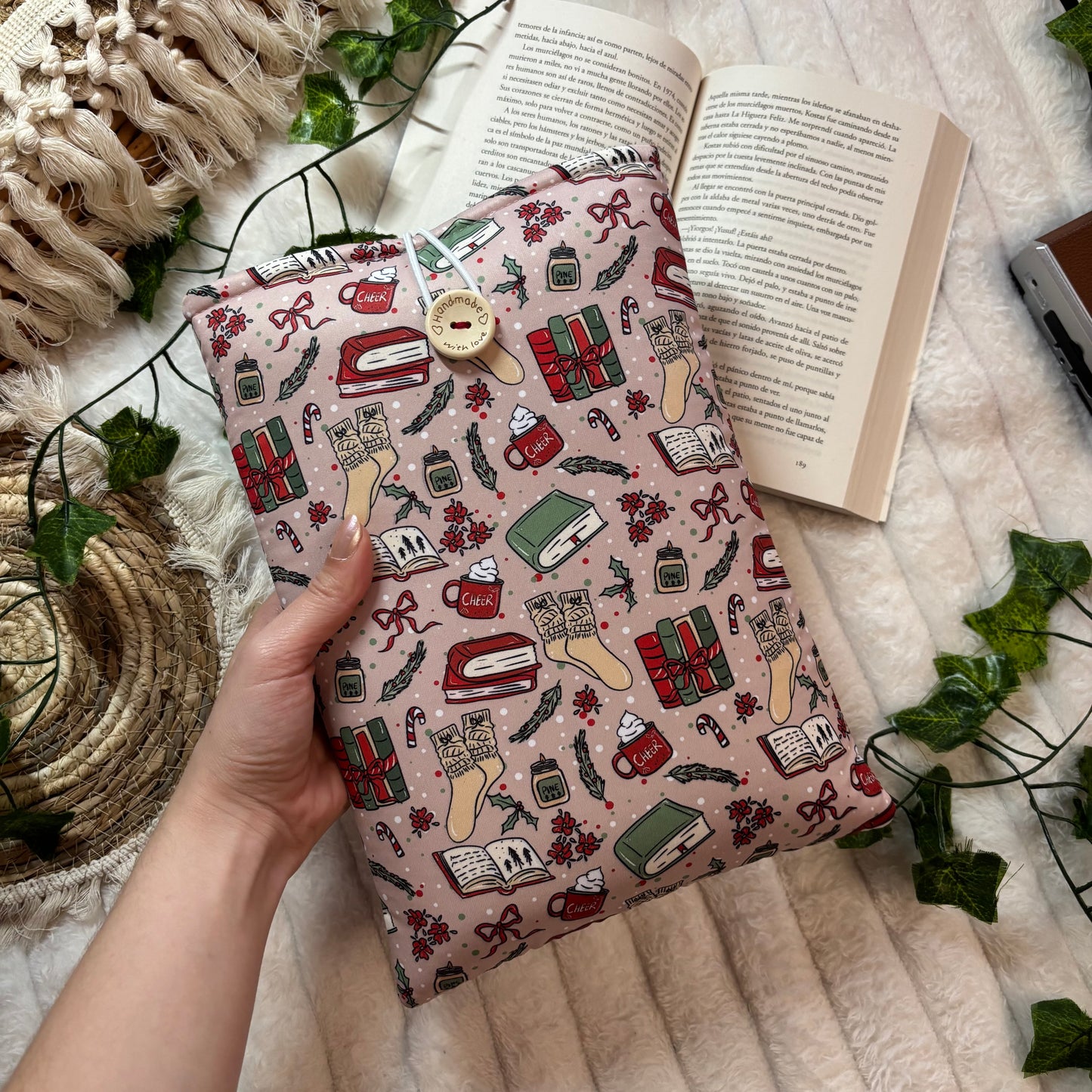 Funda literaria hello winter and Christmas outlet