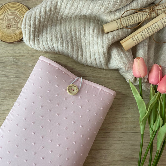Funda literaria plumeti rosa