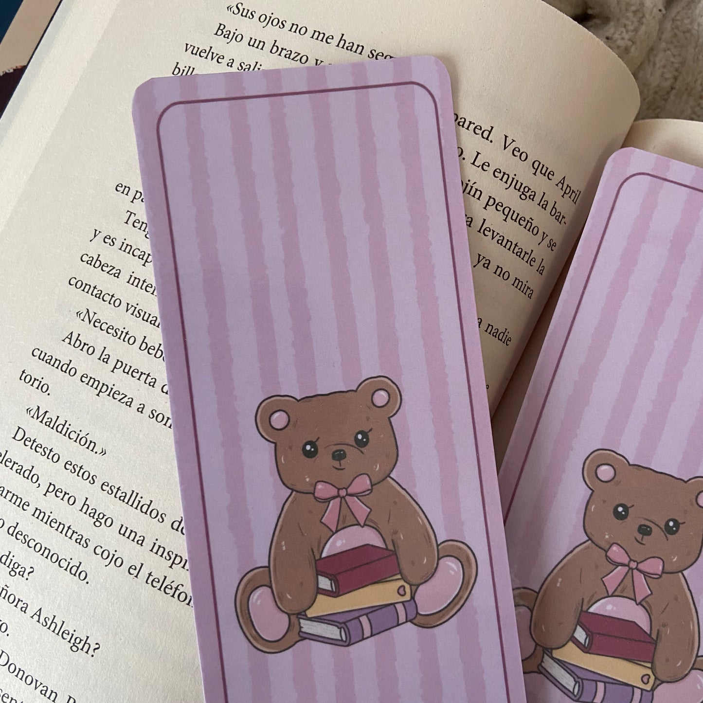 Marcapáginas cute bear