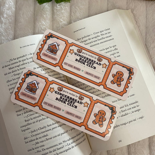 Marcapáginas Gingerbread bakery book club