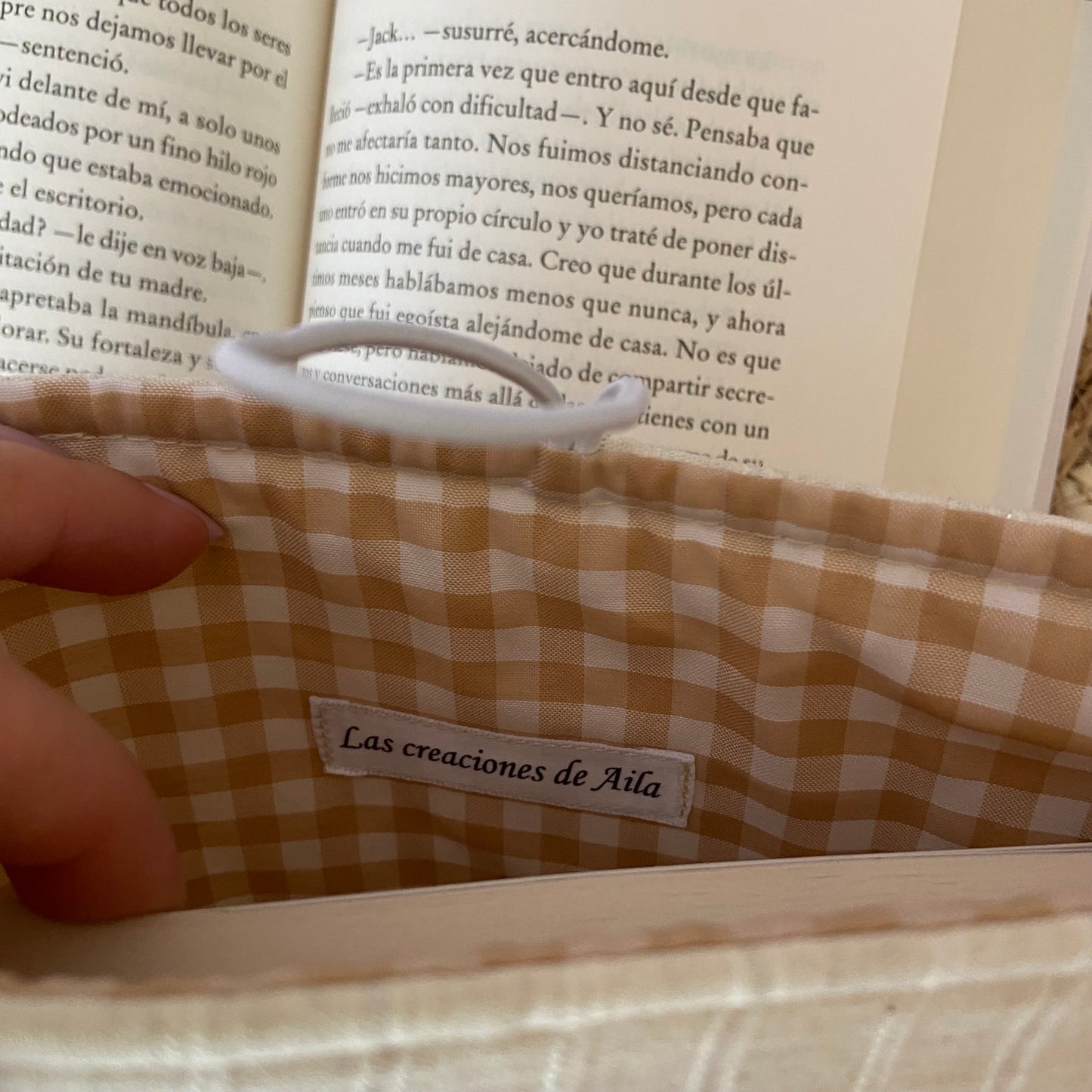 Funda literaria Lila con bolsillo