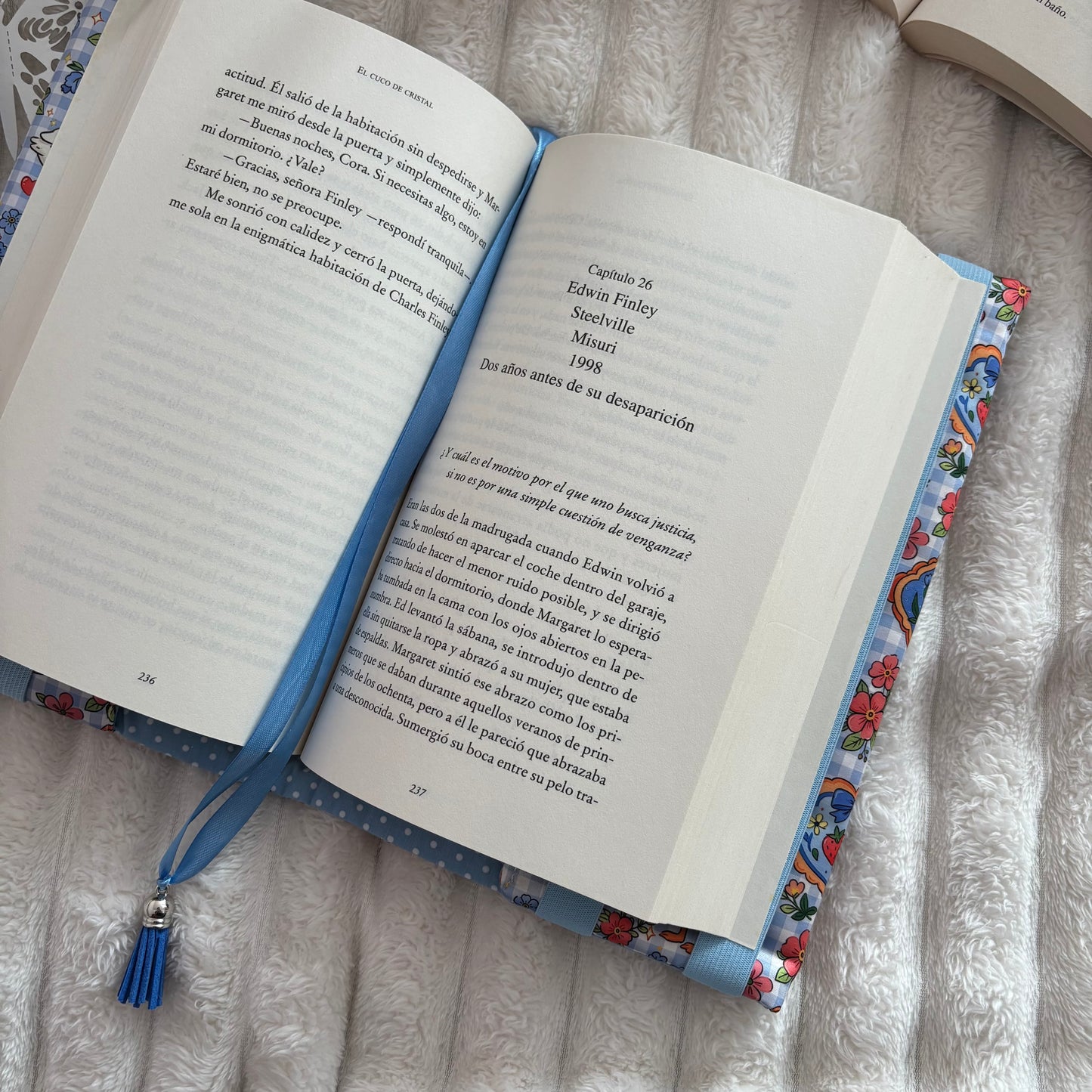 Funda ajustable primavera vichy