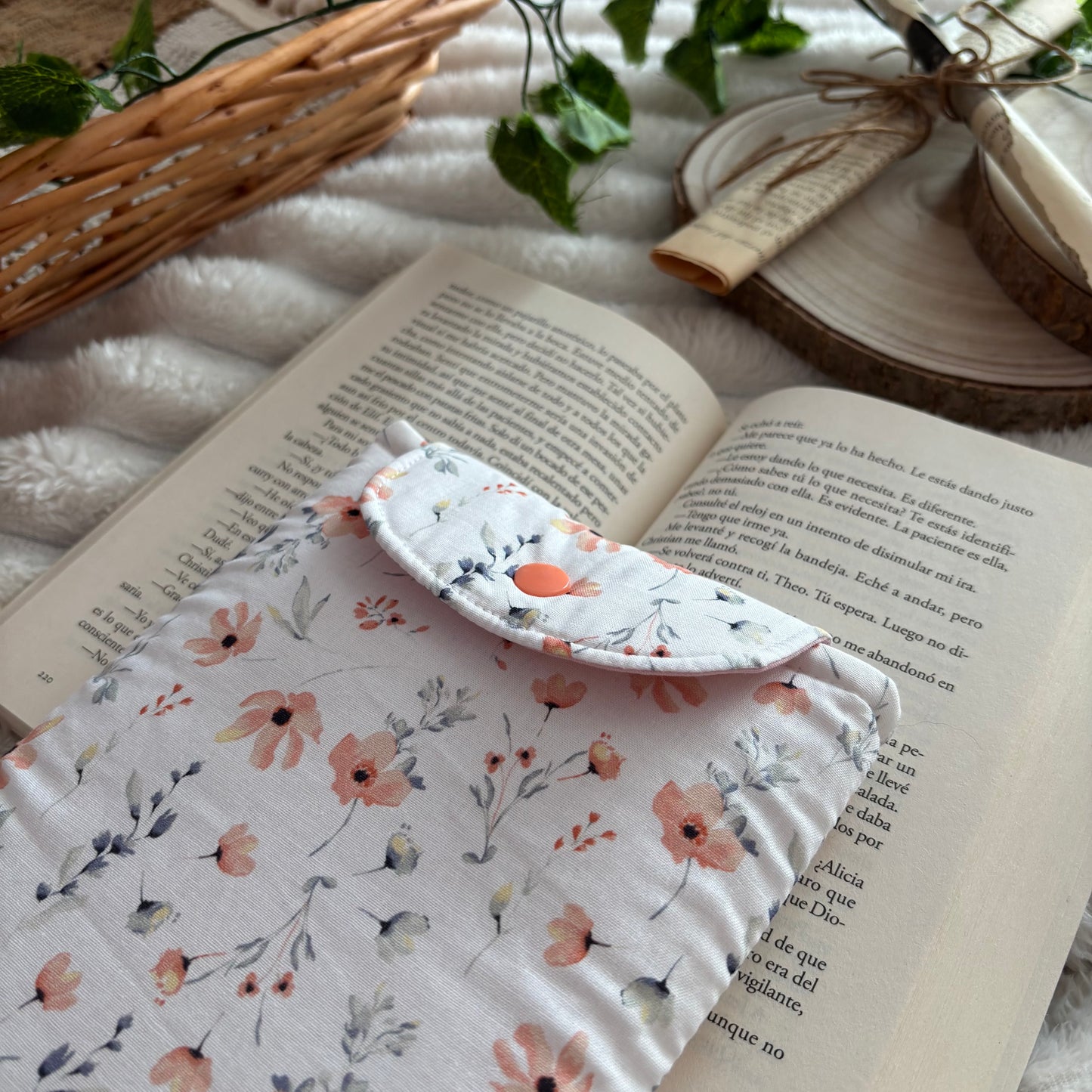 Funda para ebook amapolas