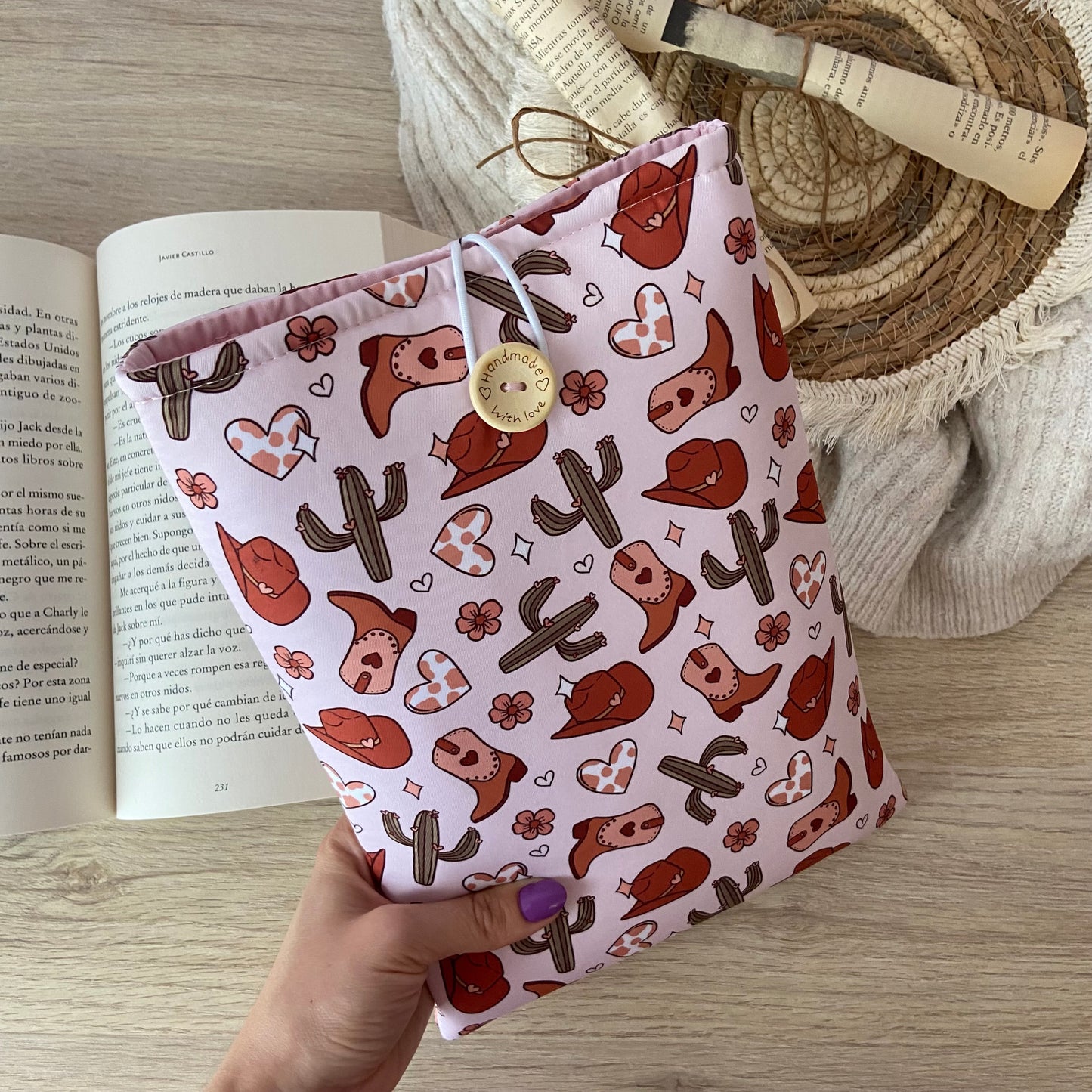 Funda literaria cowboy era