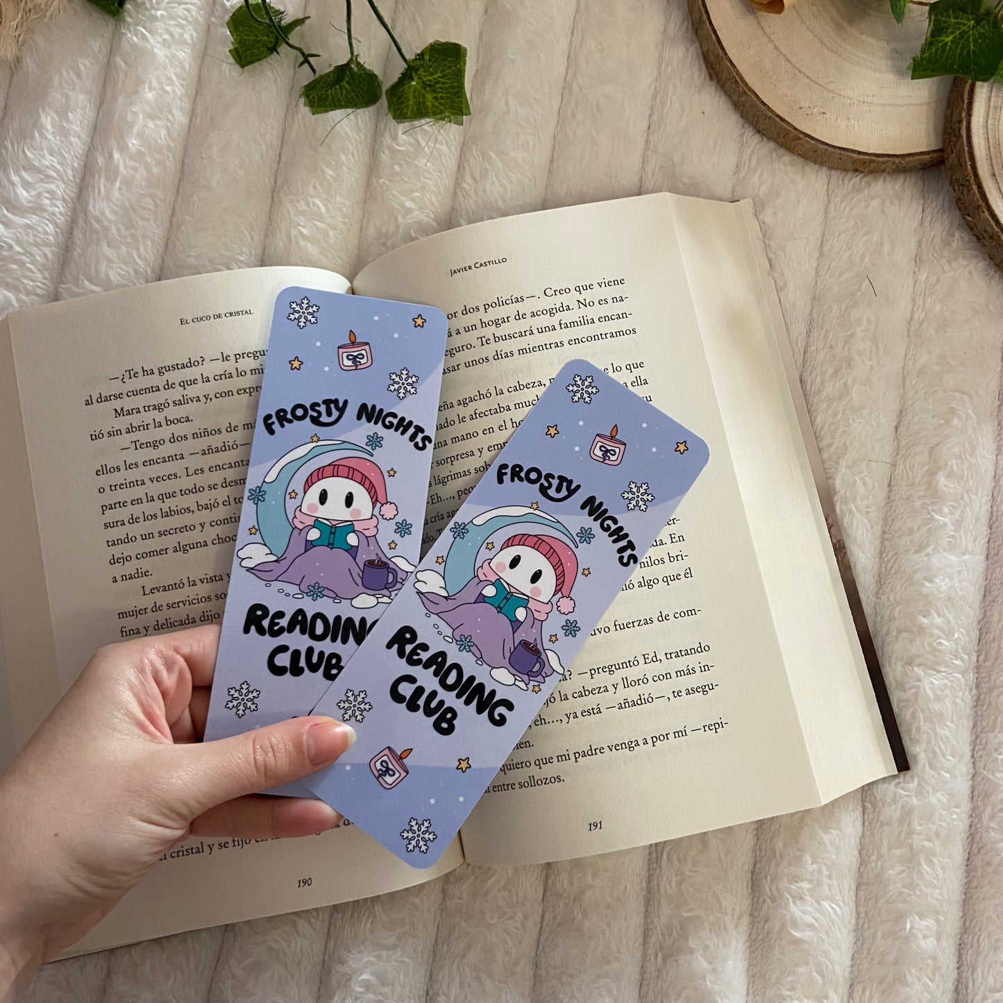 Marcapáginas Frosty nights reading club
