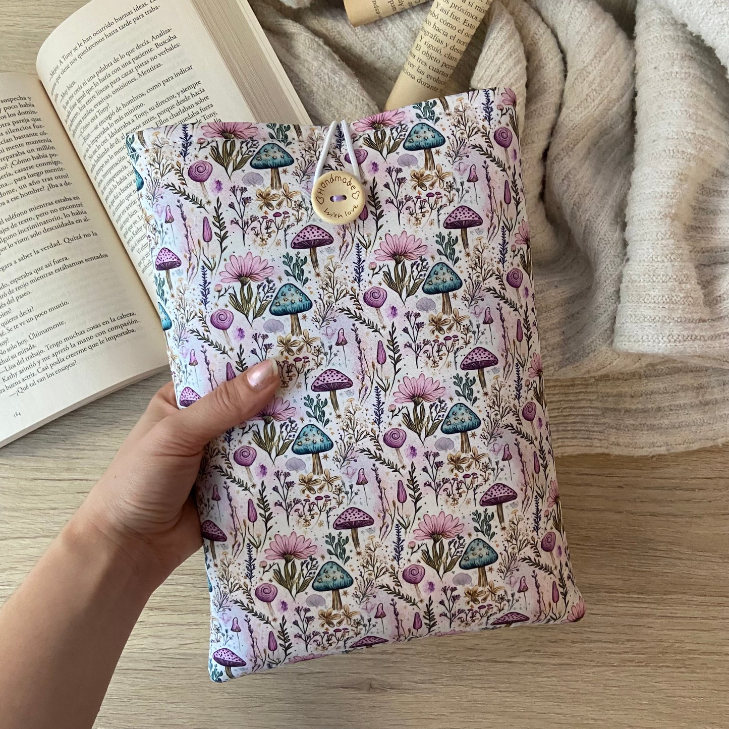 Funda literaria jardín mágico