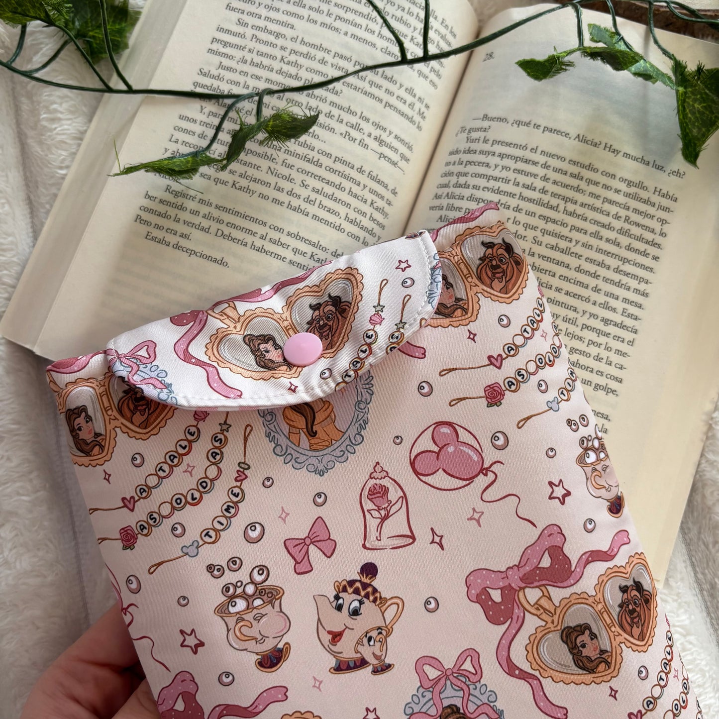 Funda kindle/kobo libra colour Tale as old as time Bella y Bestia