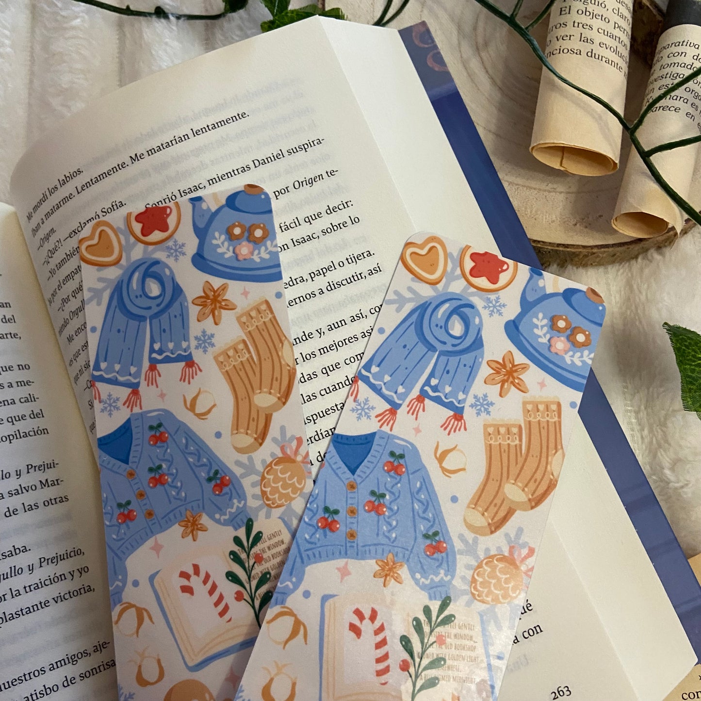 Marcapáginas llegó el invierno