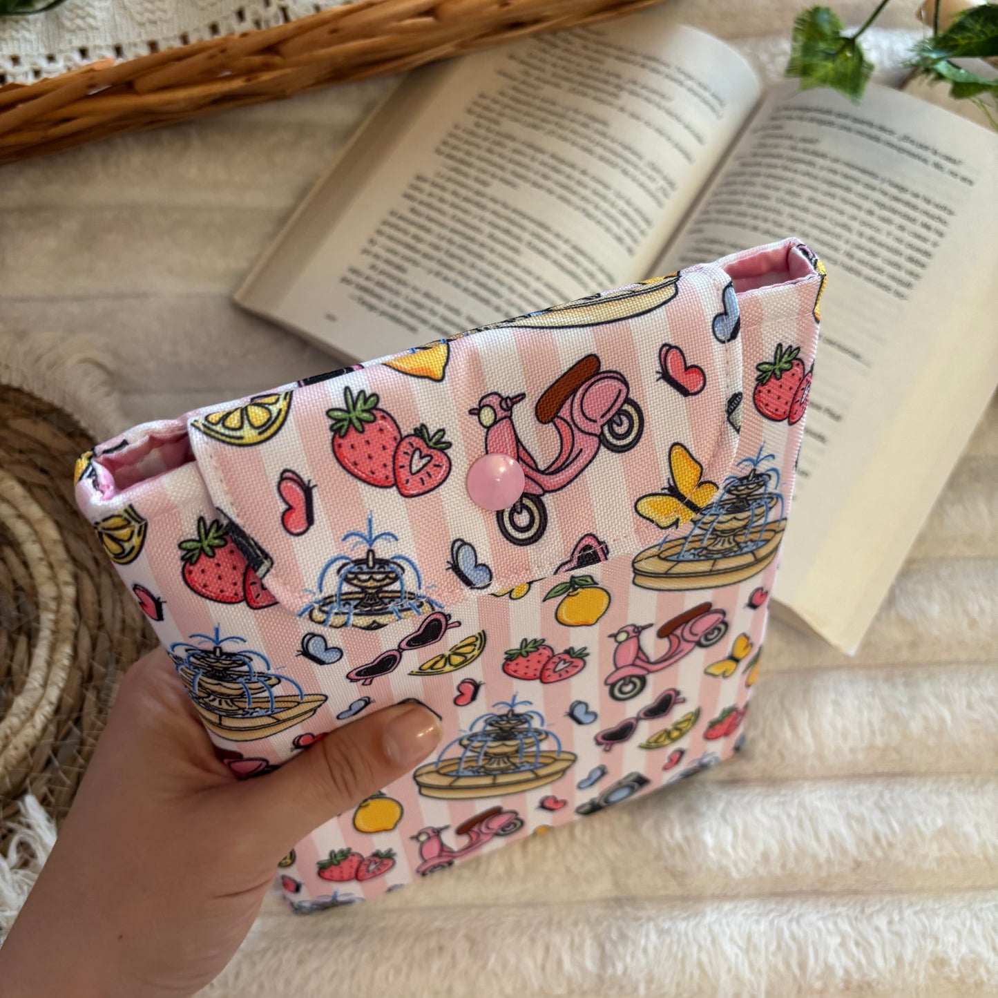 Funda kindle/kobo libra colour vacaciones en Italia impermeable