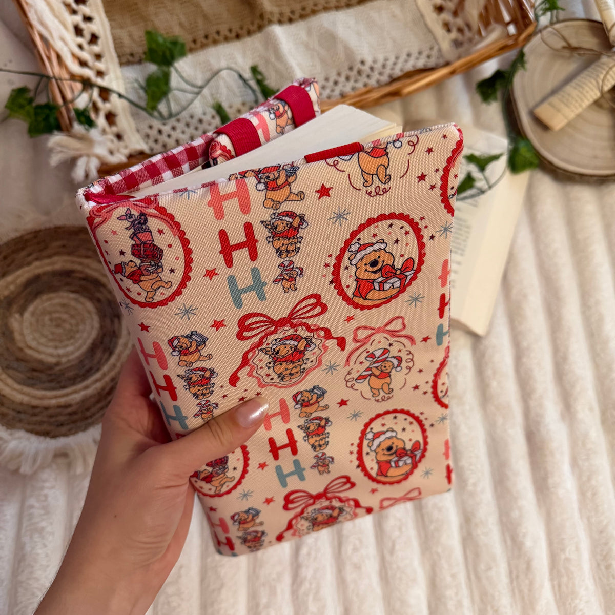 Funda ajustable Winnie navideño impermeable