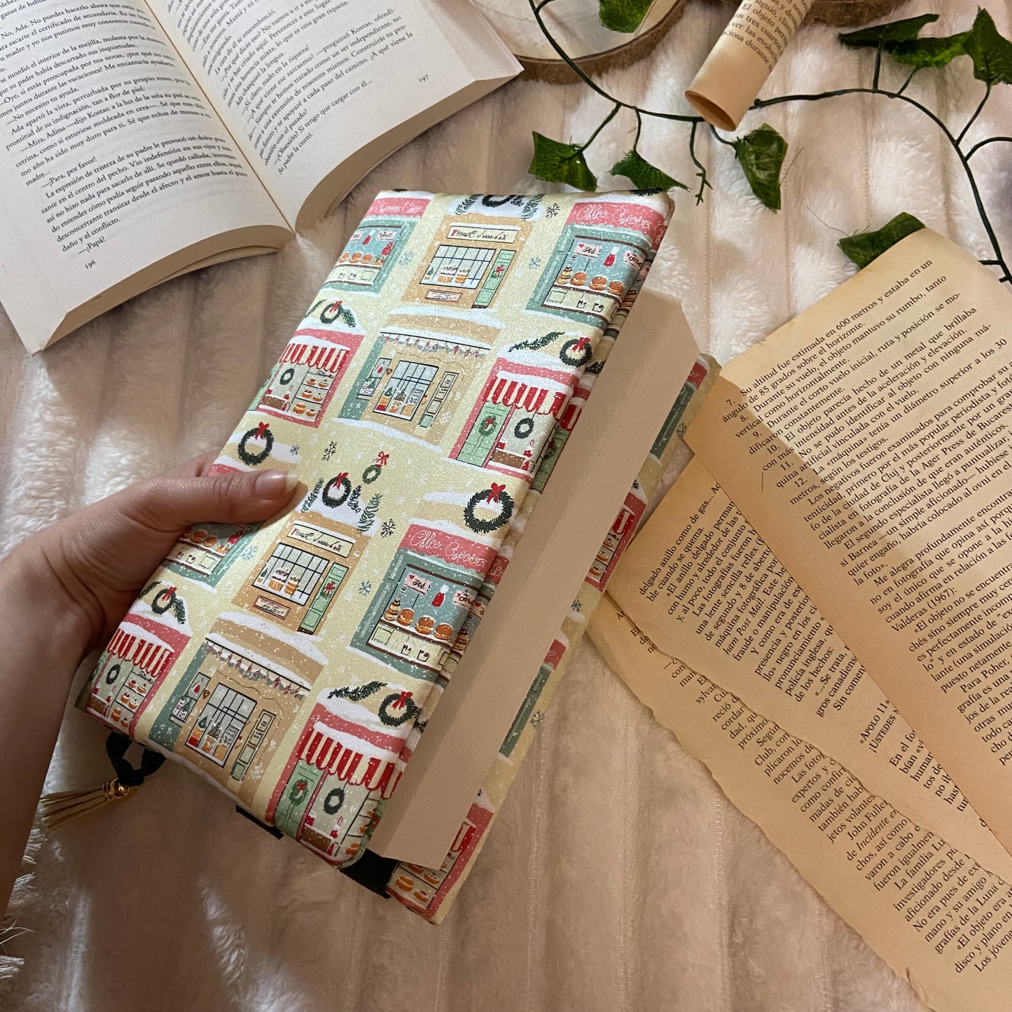 Funda ajustable tiendas navideñas