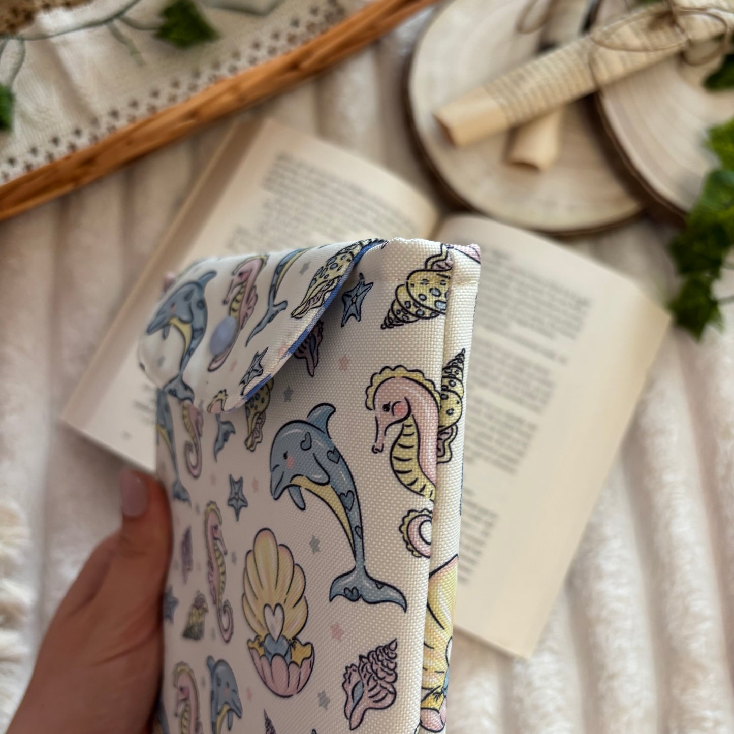 Funda kindle/kobo libra colour mar de perlas impermeable