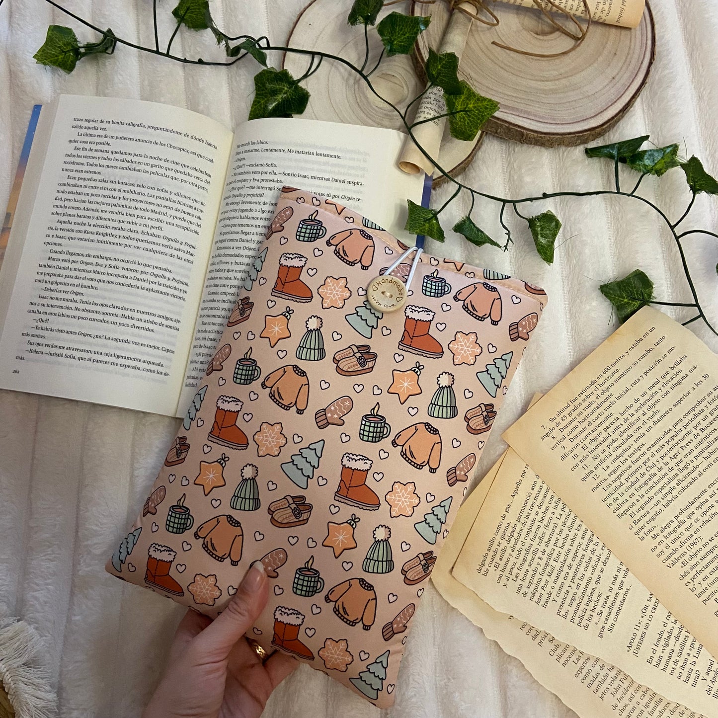 Funda literaria cozy winter