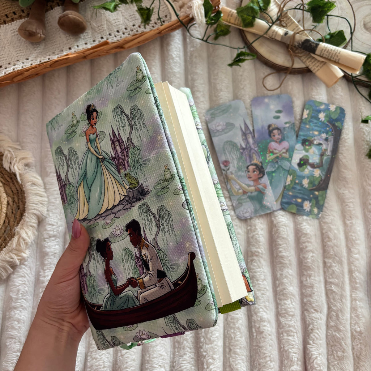 Funda ajustable Tiana y el sapo impermeable
