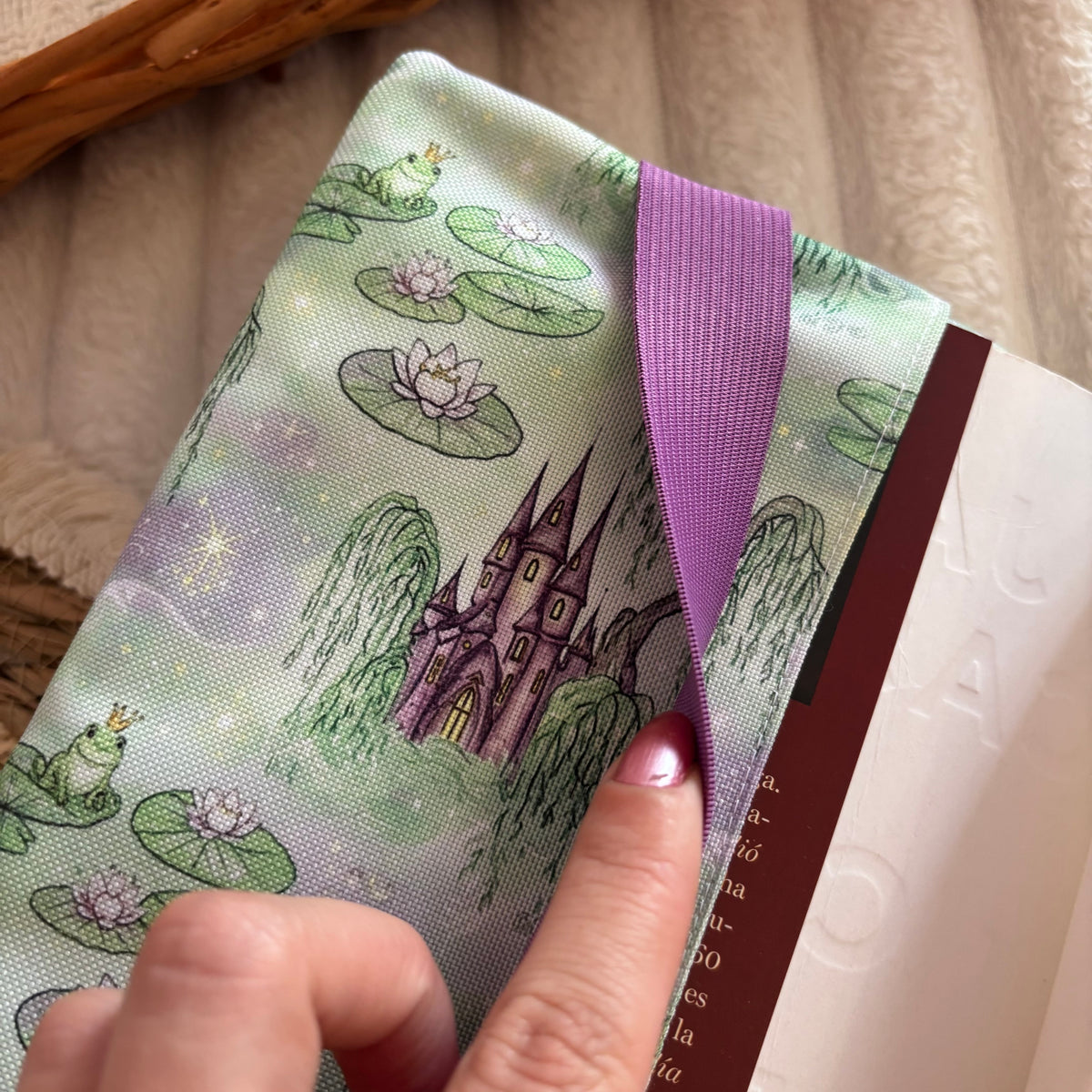 Funda ajustable Tiana y el sapo impermeable