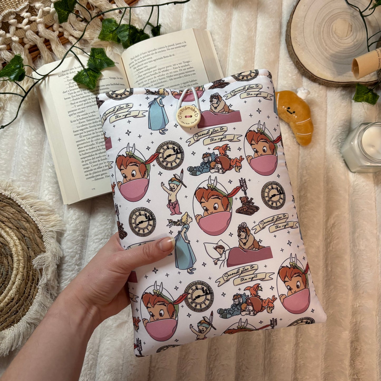 Funda literaria niños perdidos Peter Pan