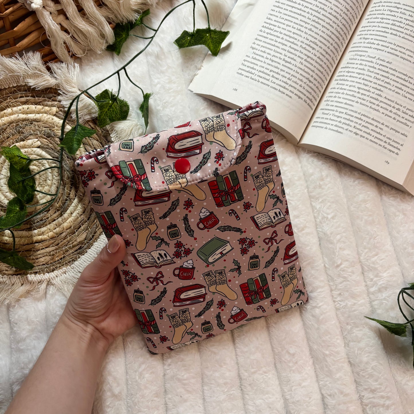 Funda kindle/kobo libra colour hello winter