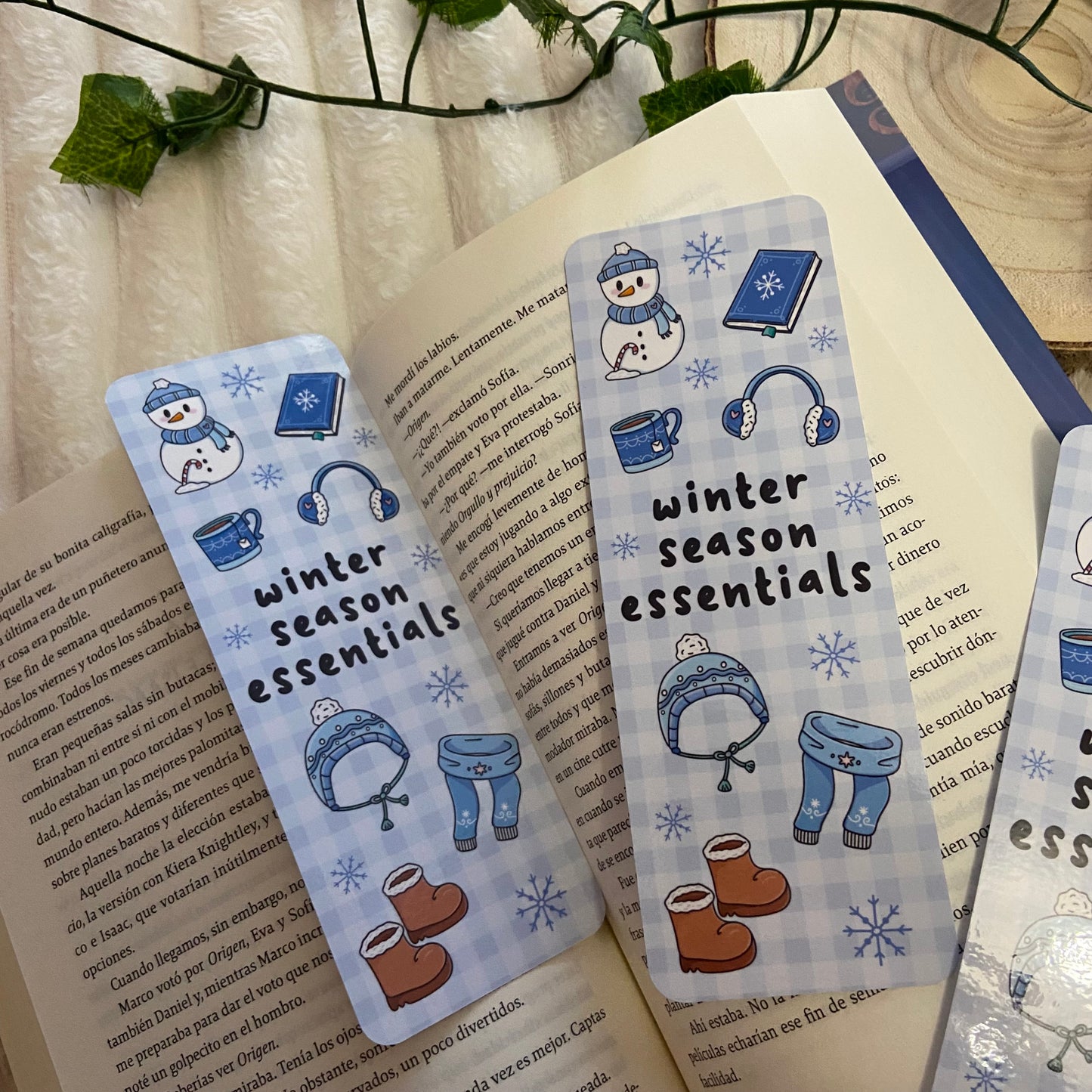 Marcapáginas Winter season essentials