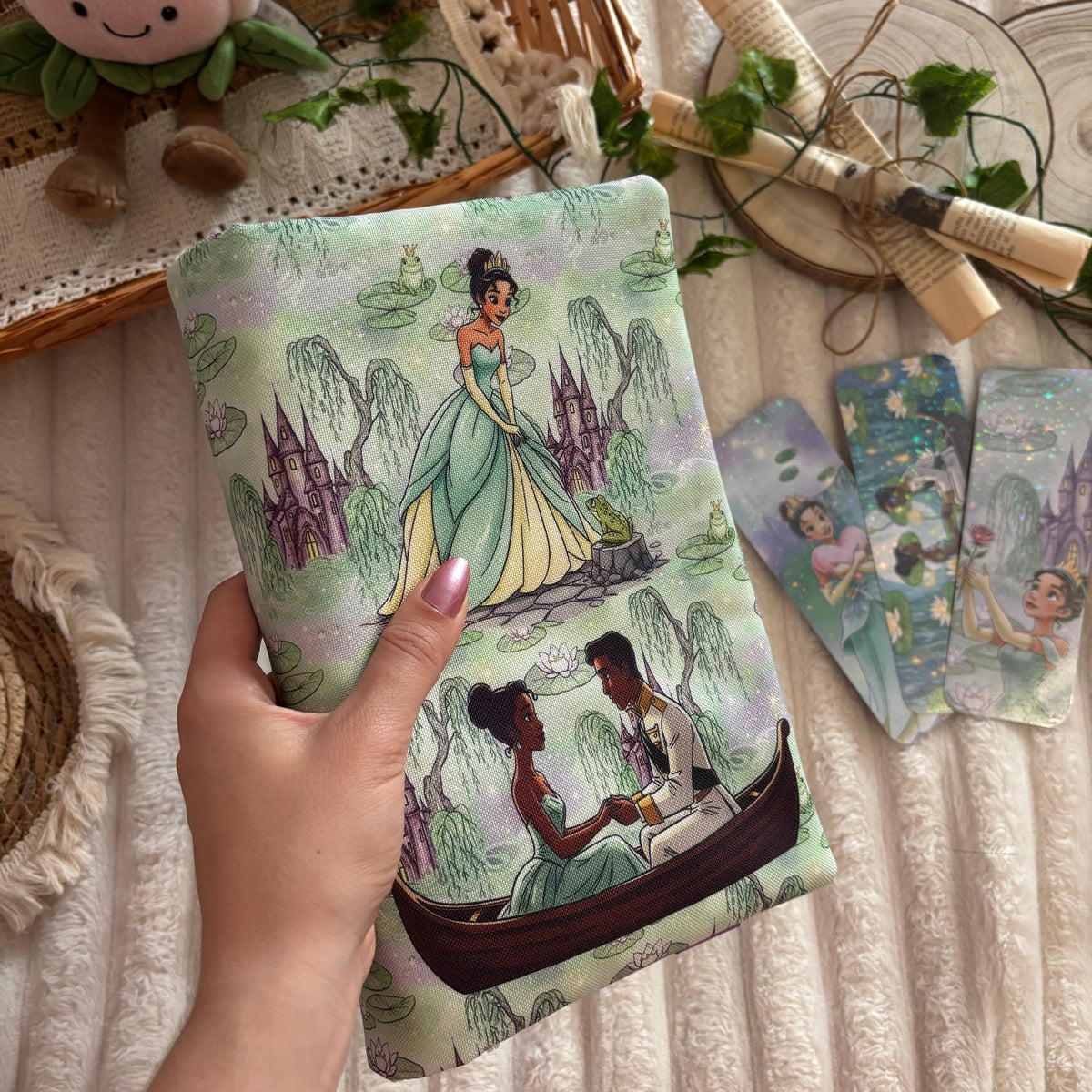Funda ajustable Tiana y el sapo impermeable