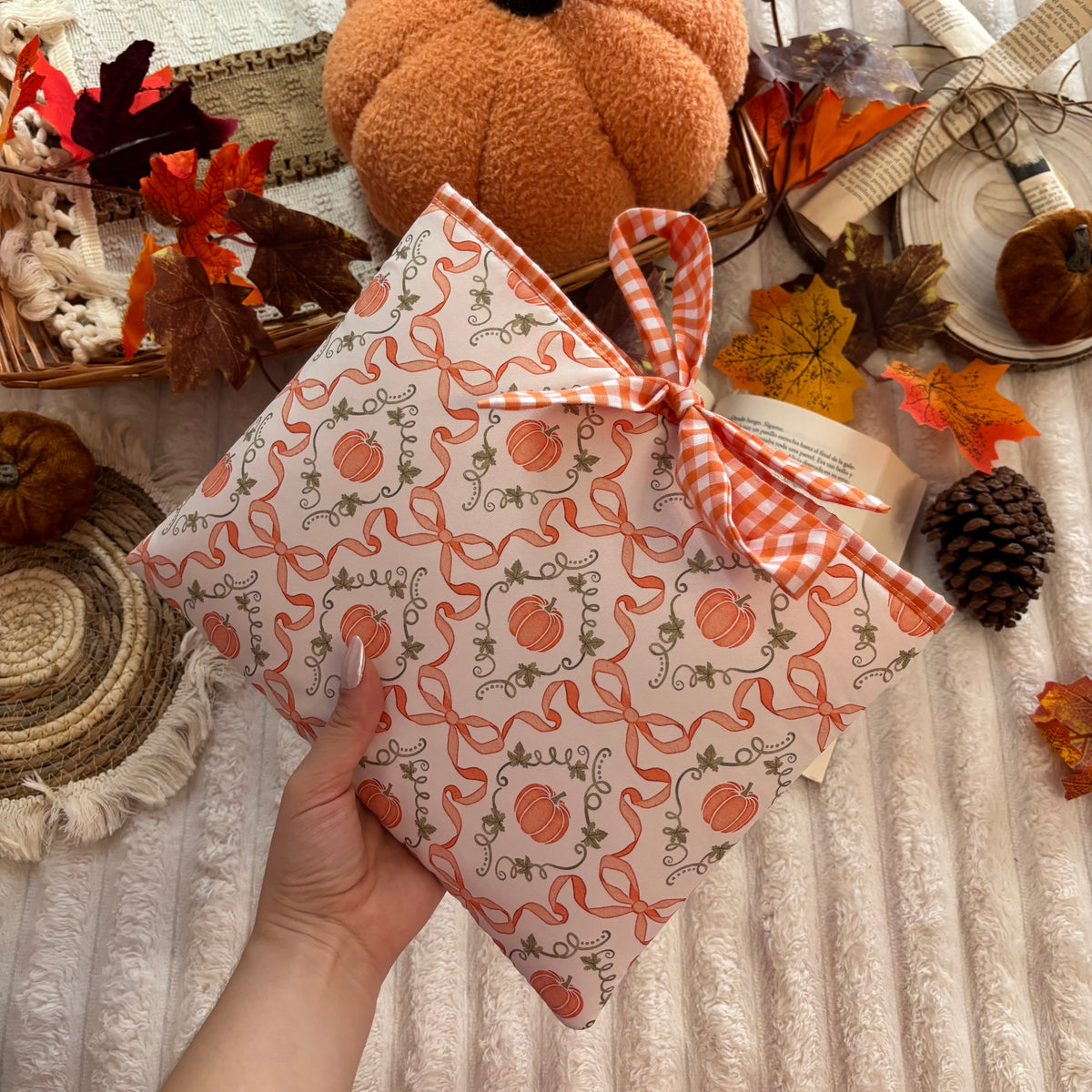 Funda literaria cute pumpkin