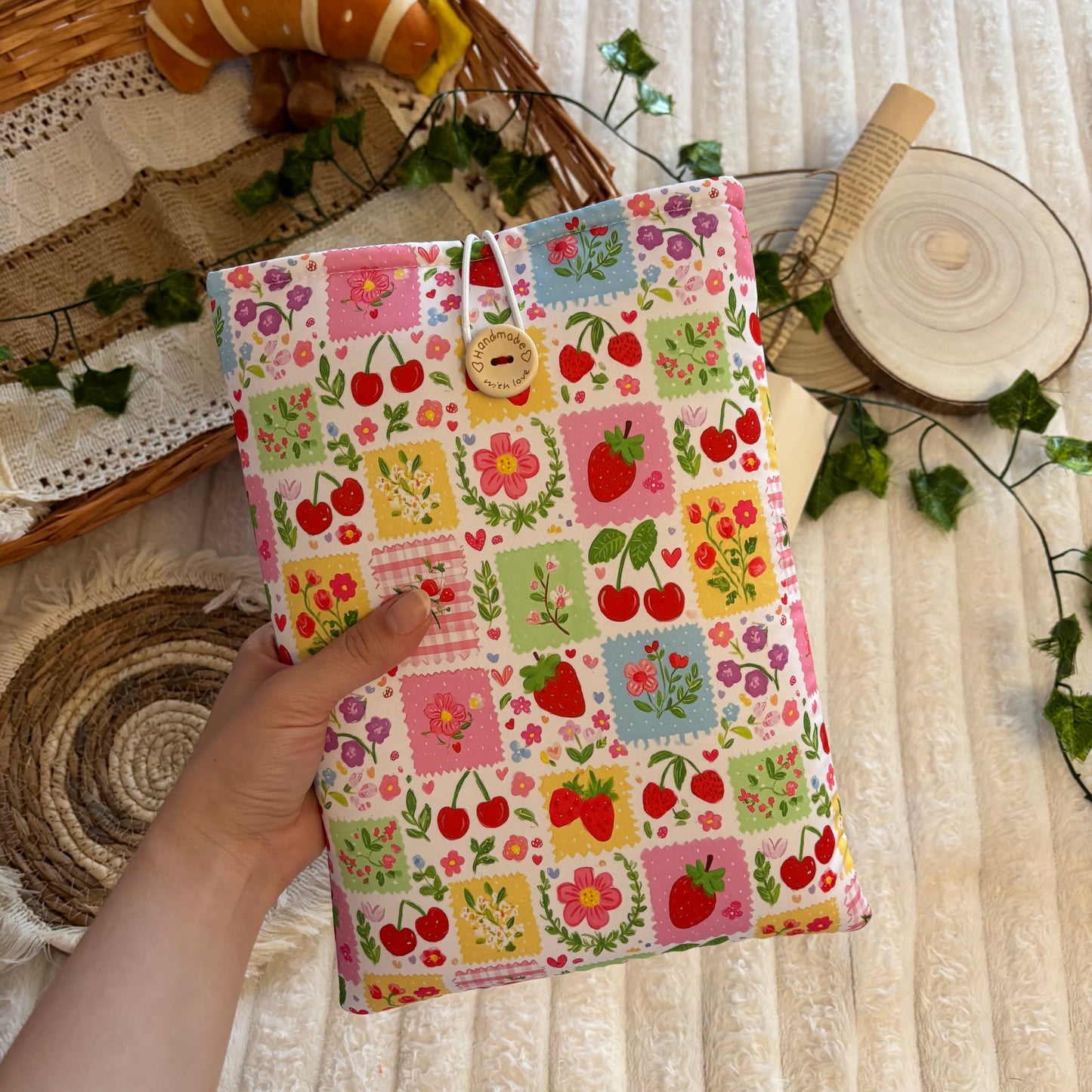 Funda literaria mix primaveral