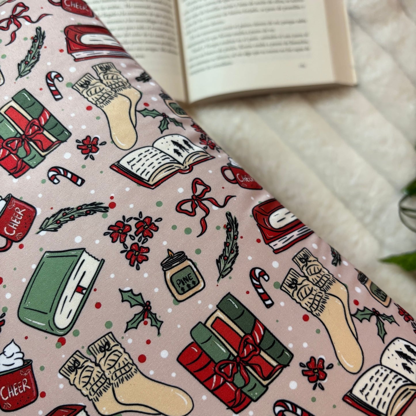 Funda literaria hello winter and Christmas outlet