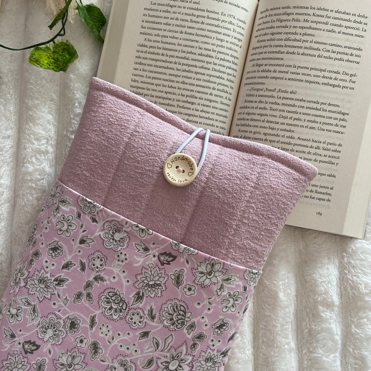 Funda literaria Rosalia con bolsillo