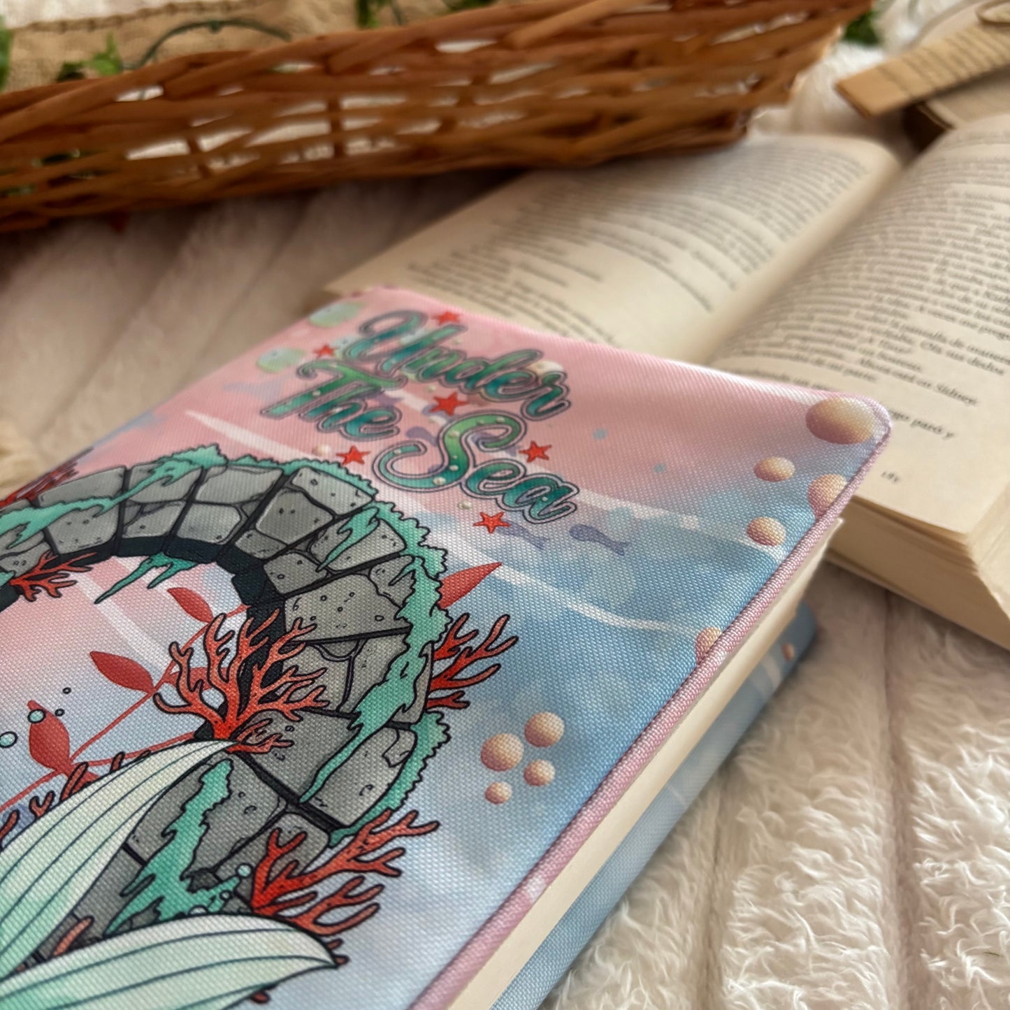 Funda ajustable La sirenita under the sea impermeable