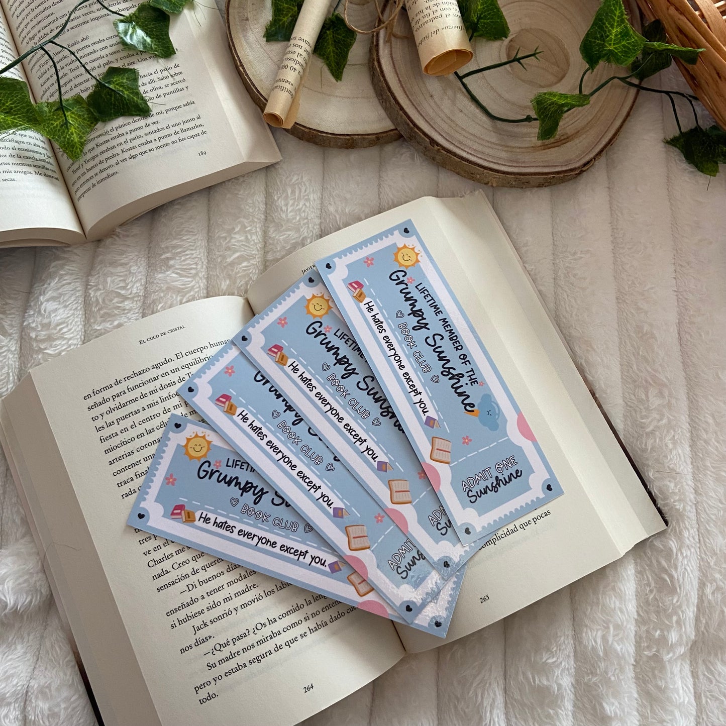 Marcapáginas Lifetime member of the grumpy sunshine bookclub