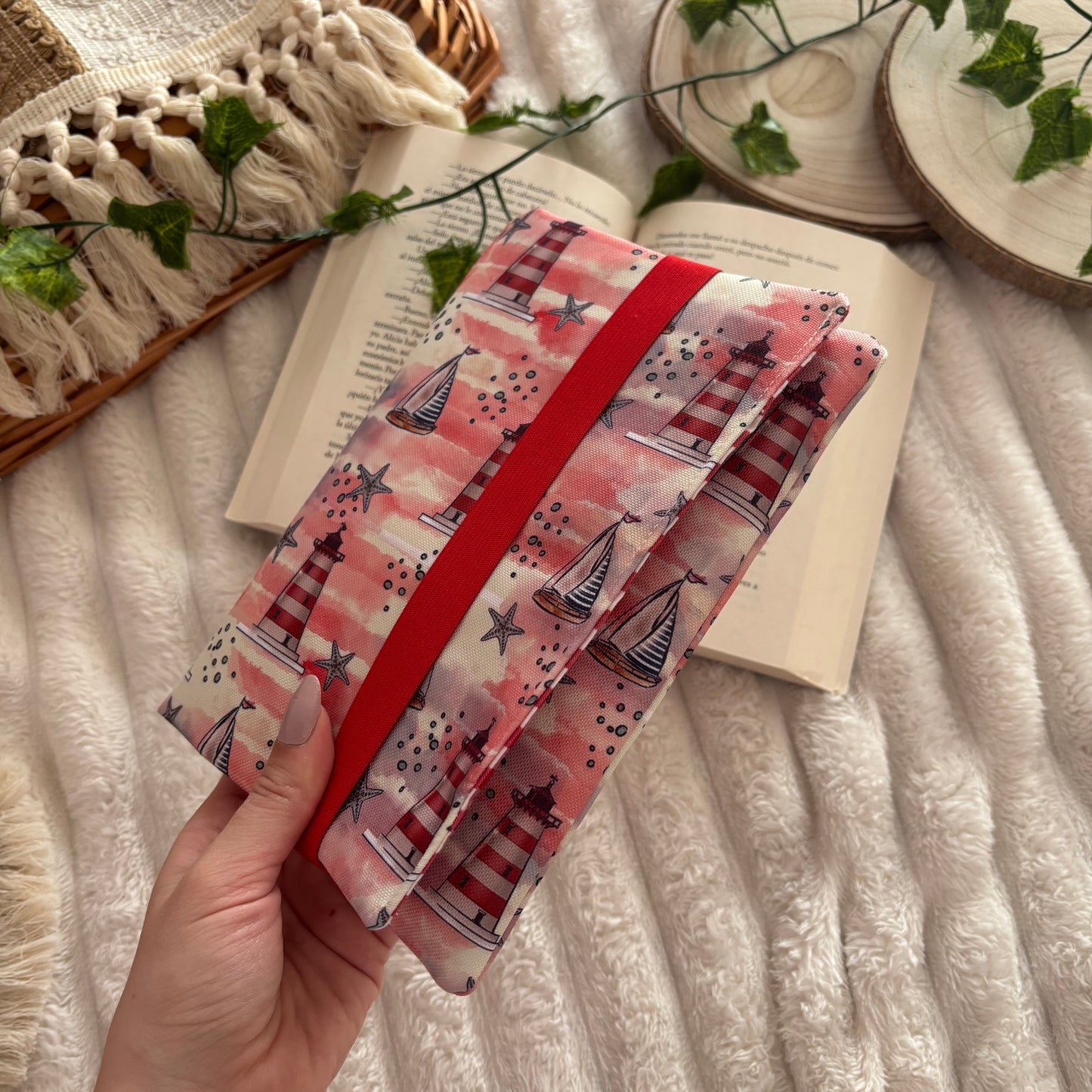 Funda de solapas para ebook faros impermeable