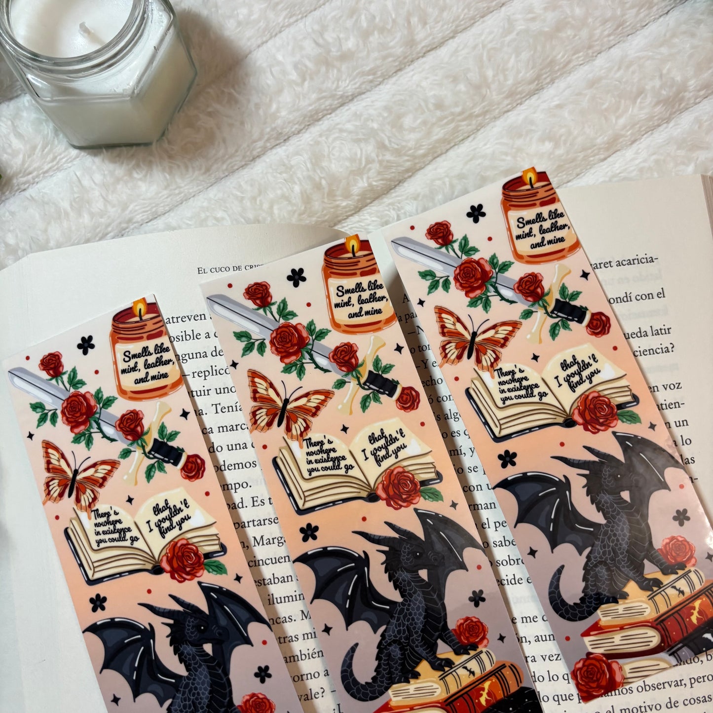 Pack 5 marcapáginas dragones