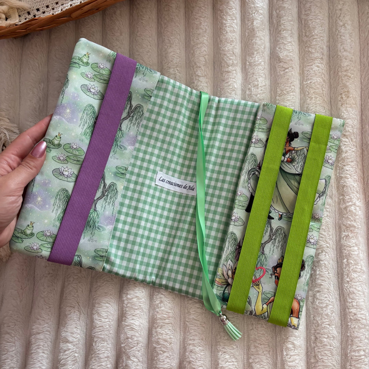 Funda ajustable Tiana y el sapo impermeable