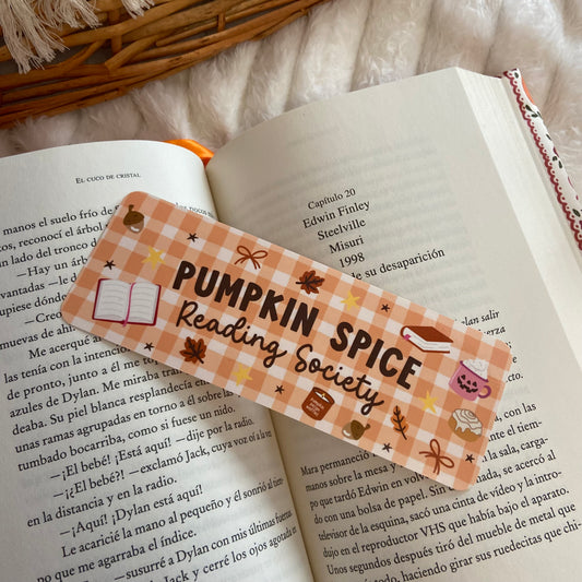 Marcapáginas Pumpkin spice reading society