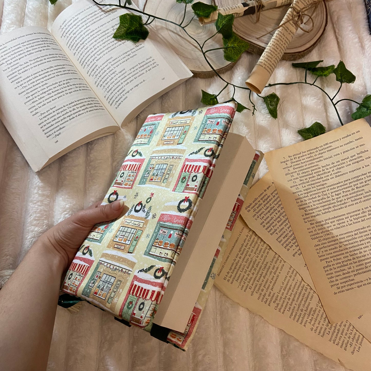 Funda ajustable tiendas navideñas