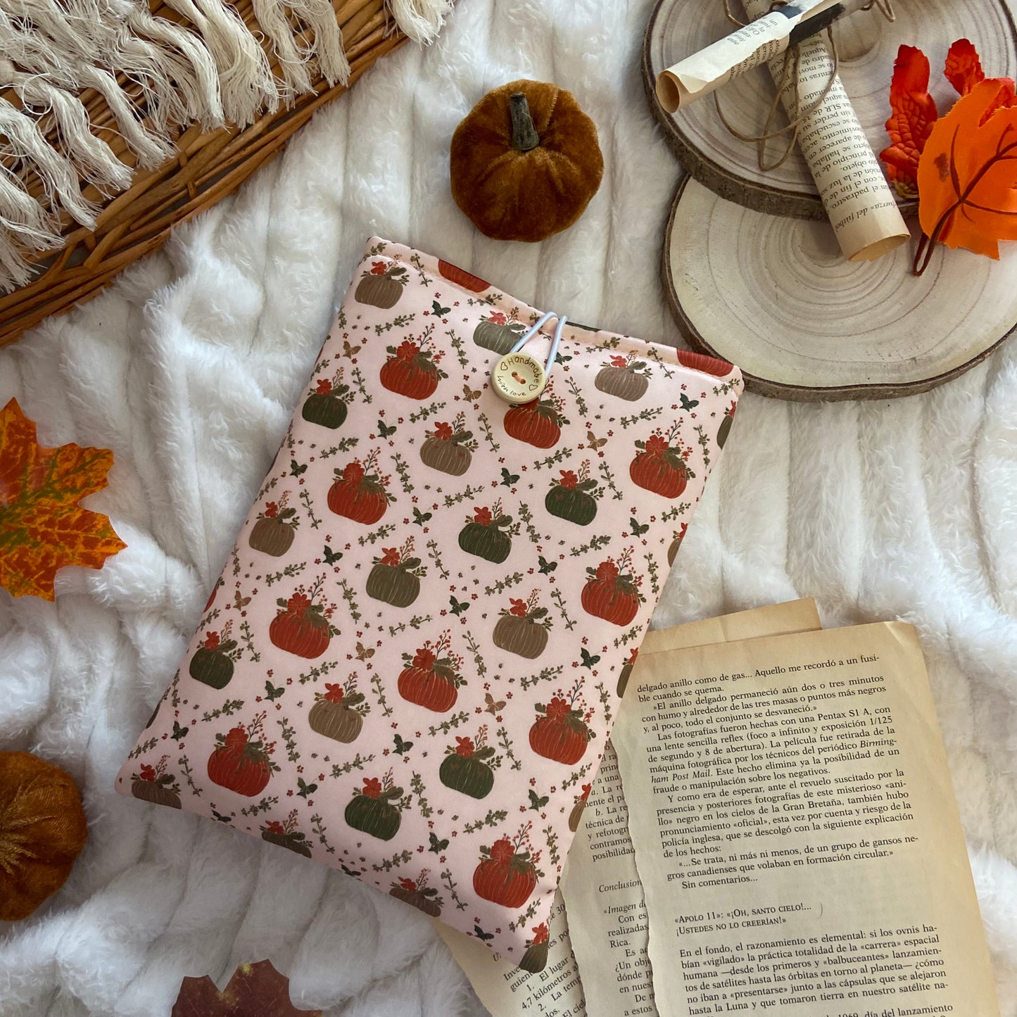 Funda literaria calabazas mágicas