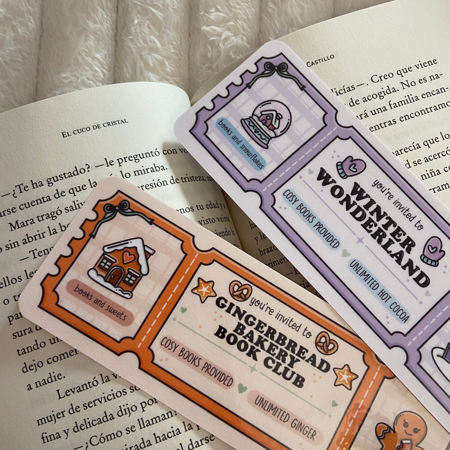 Pack 2 marcapáginas Gingerbread bakery bookclub + Winter wonderland