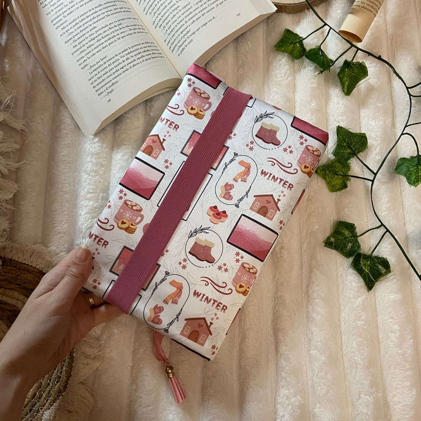 Funda ajustable hello pink winter