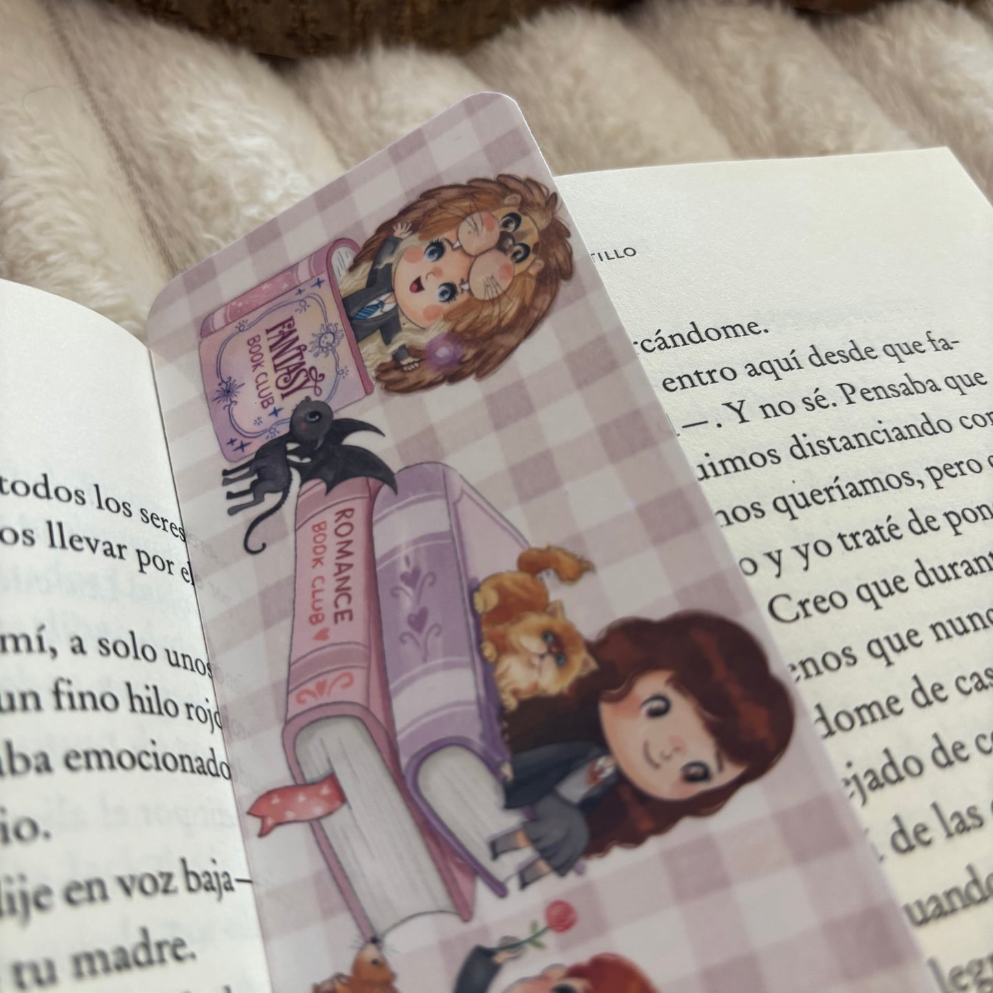 Marcapáginas Luna, Harry, Ron y Hermione holográfico