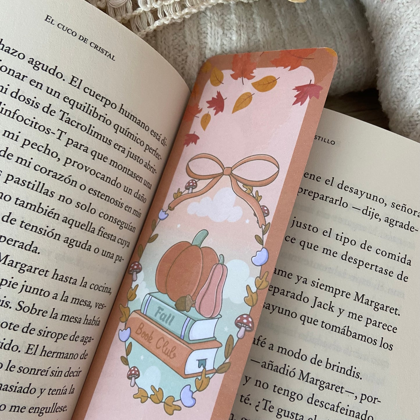 Marcapáginas Fall bookclub