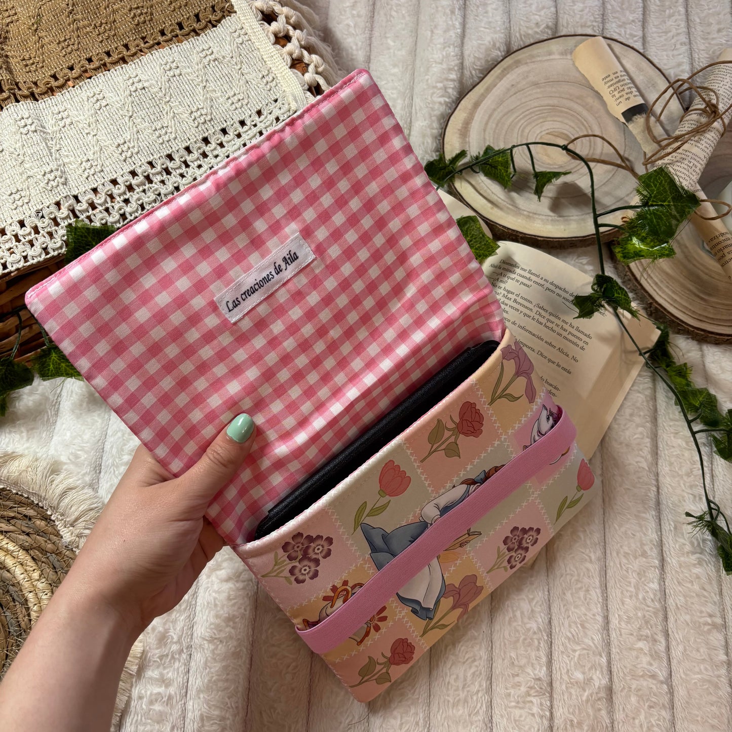 Funda de solapas para ebook Bella en primavera