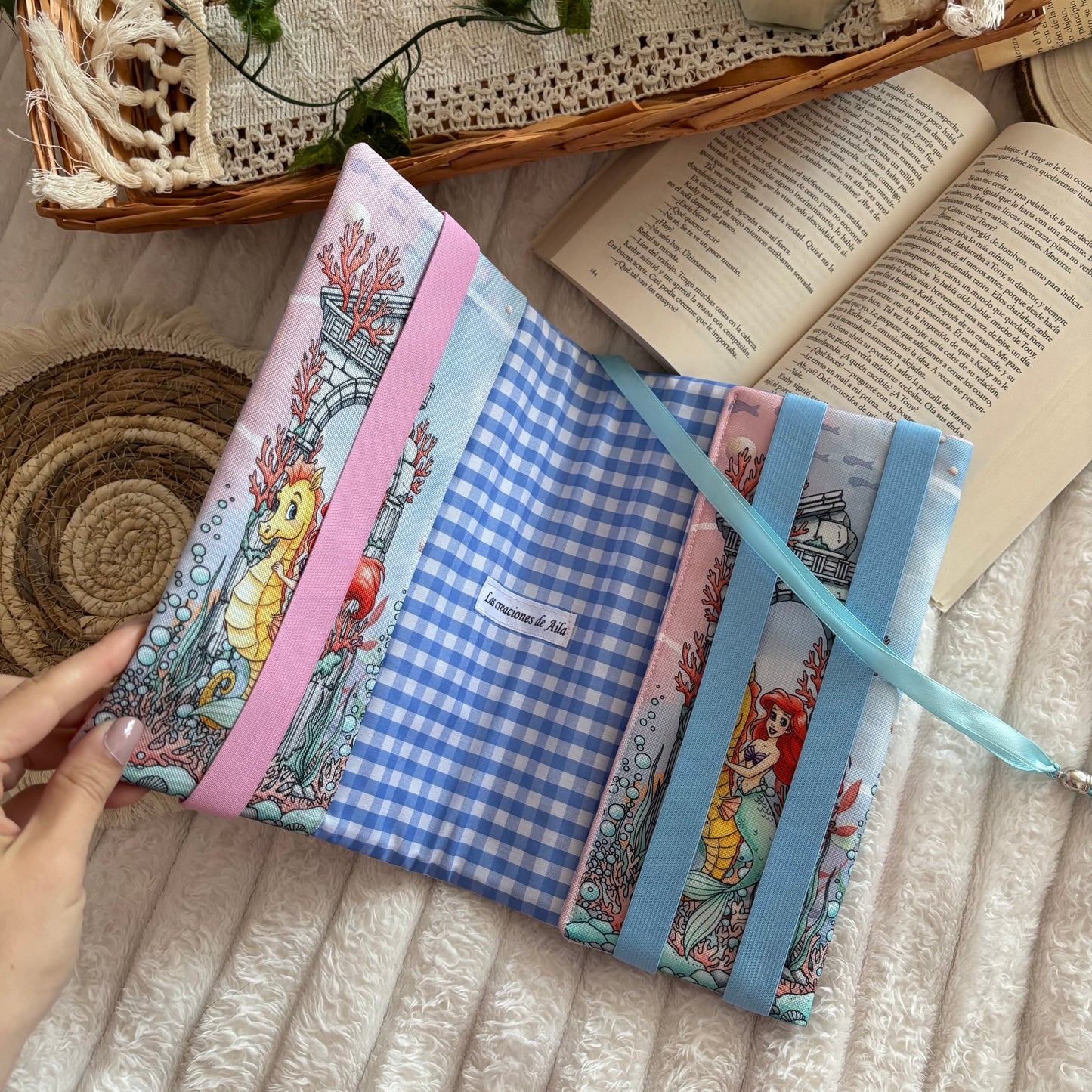 Funda ajustable La sirenita under the sea impermeable