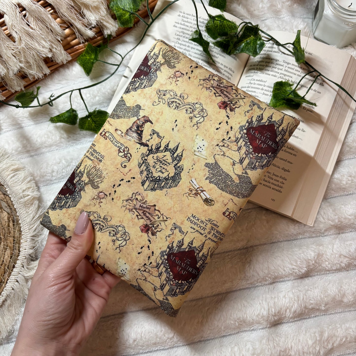 Funda de solapas para ebook mapa merodeador