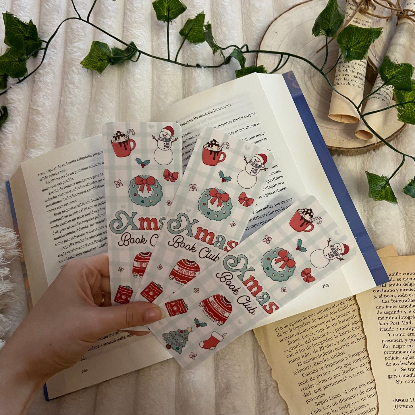 Marcapáginas Xmas bookclub