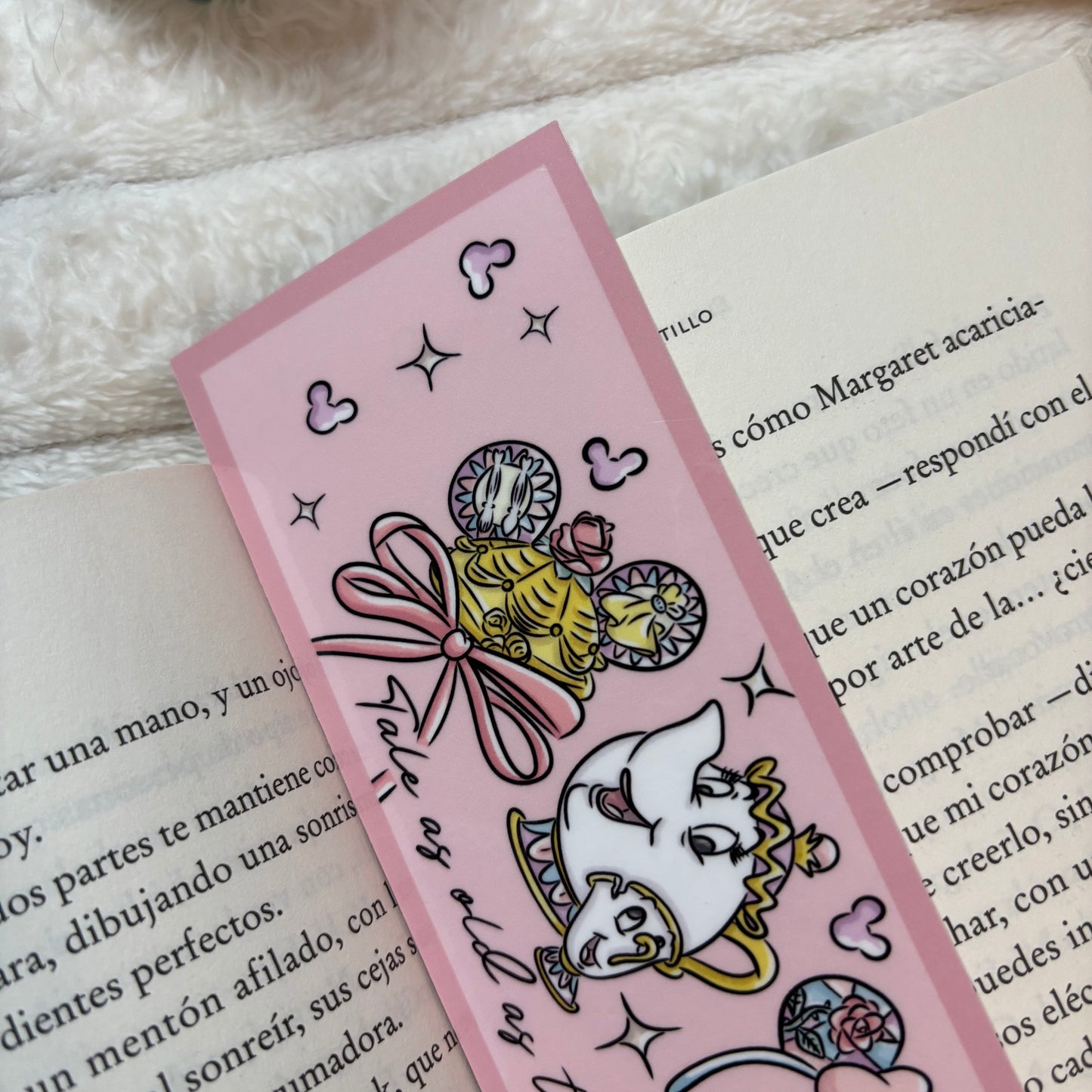 Marcapáginas Bella y Bestia Tale as old as time