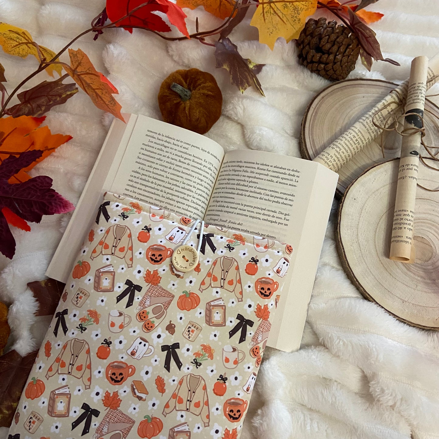 Funda literaria spooky time