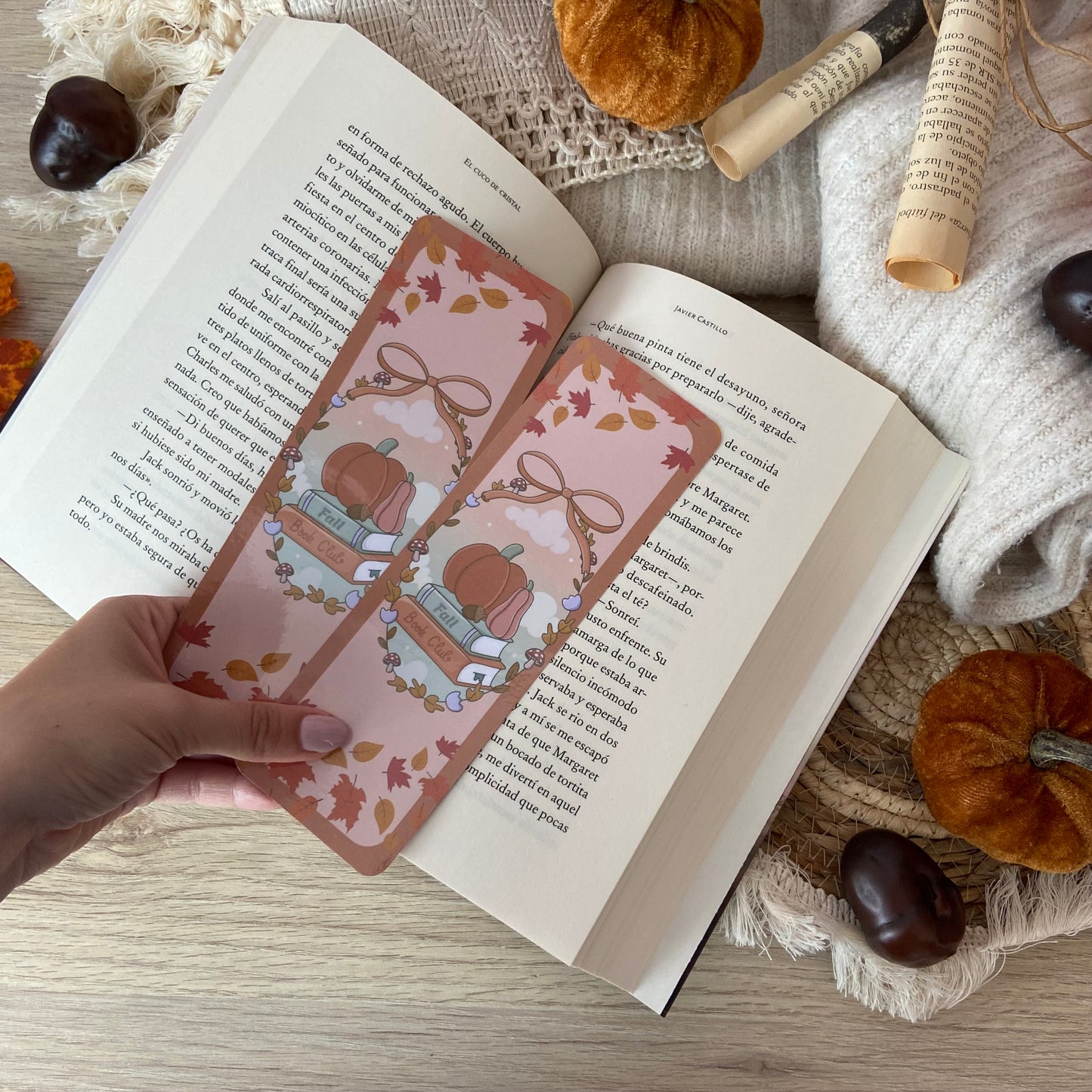 Marcapáginas Fall bookclub