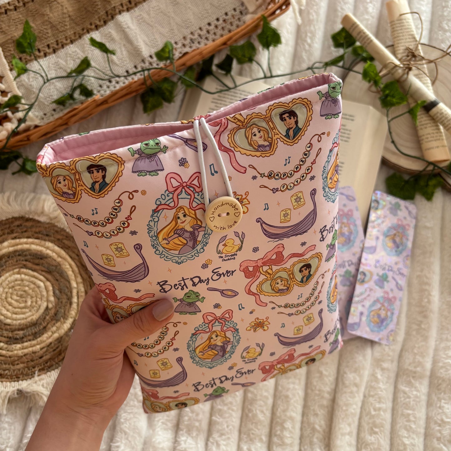 Funda literaria Rapunzel y Finn