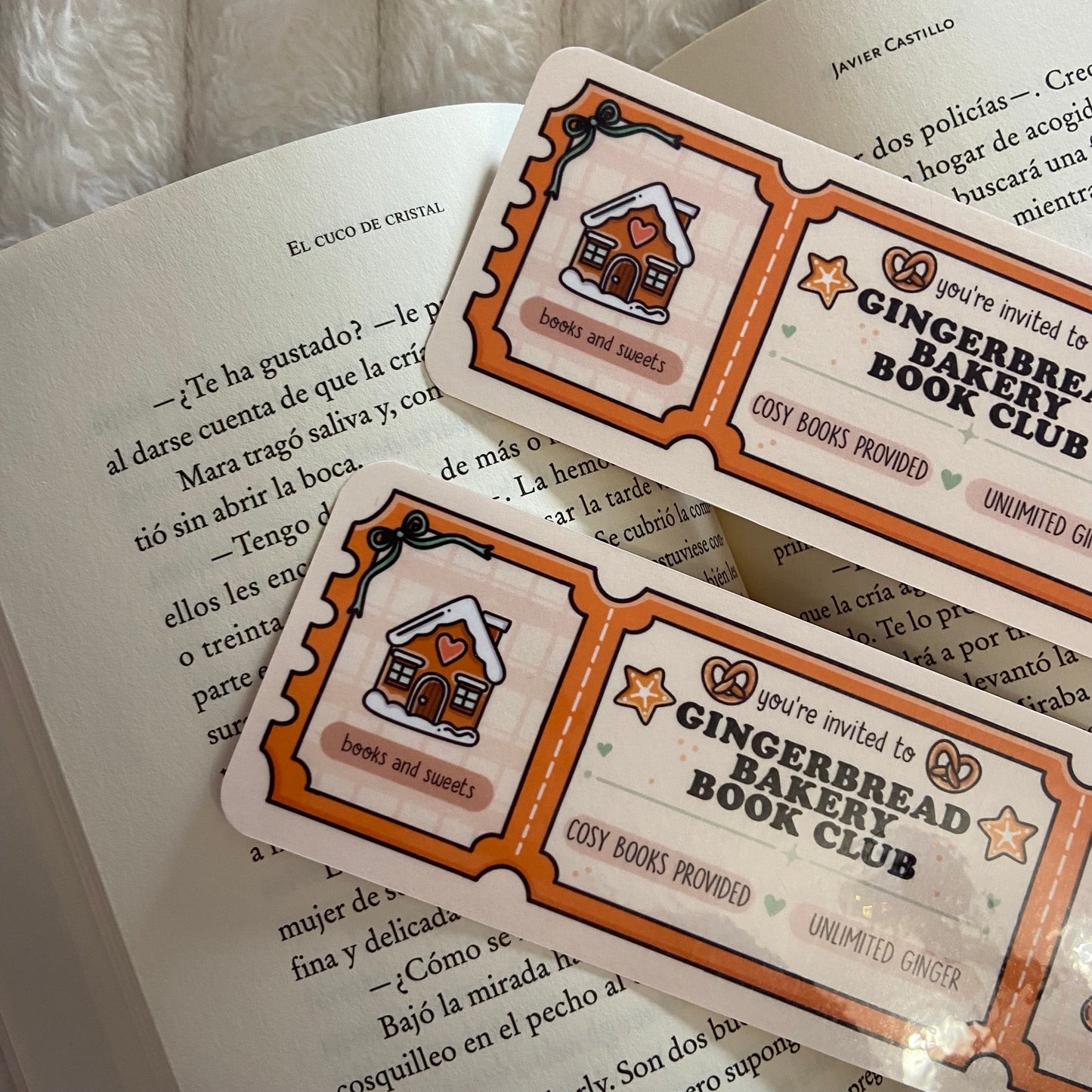 Marcapáginas Gingerbread bakery book club