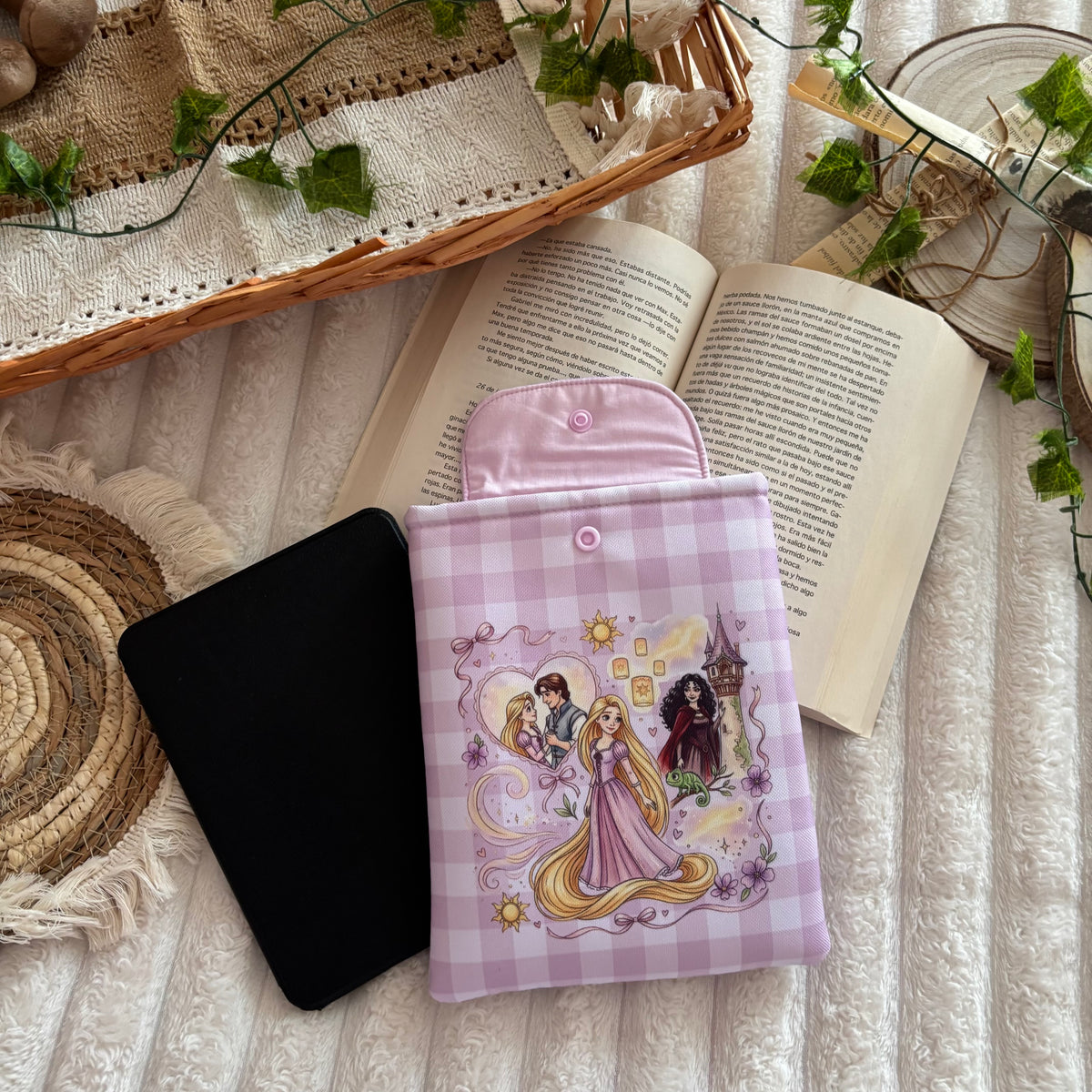 Funda kindle/kobo érase una vez Rapunzel impermeable