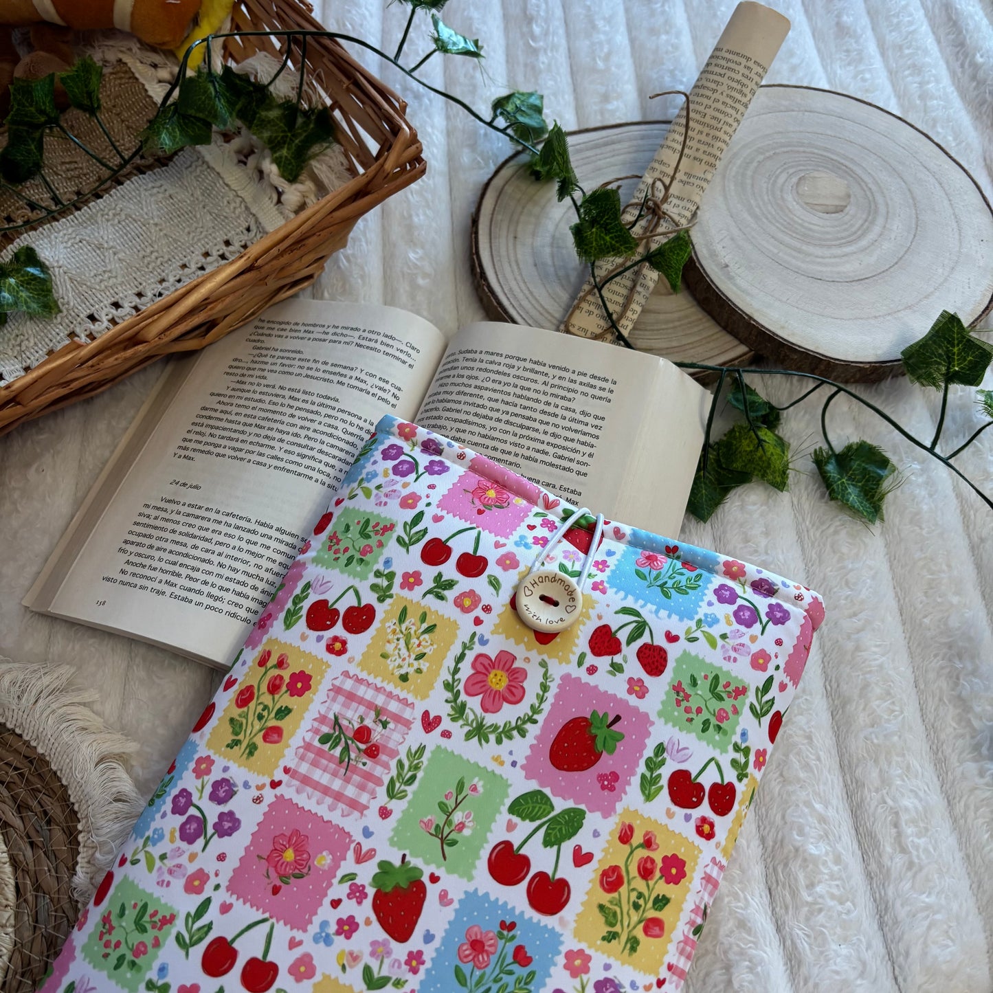 Funda literaria mix primaveral